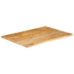 Casa si Gradina - Mobilier - Feronerie si accesorii mobila - Blat de masa contur organic 100x80x3,8 cm lemn masiv de mango, natural - Infinity.ro