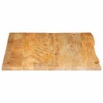 Casa si Gradina - Mobilier - Feronerie si accesorii mobila - Blat de masa contur organic 100x80x3,8 cm lemn masiv de mango, natural - Infinity.ro