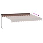 Casa si Gradina - Gradina si terasa - Umbrele si pavilioane - Umbrele - Copertina retractabila manual, maro, 350x250 cm - Infinity.ro