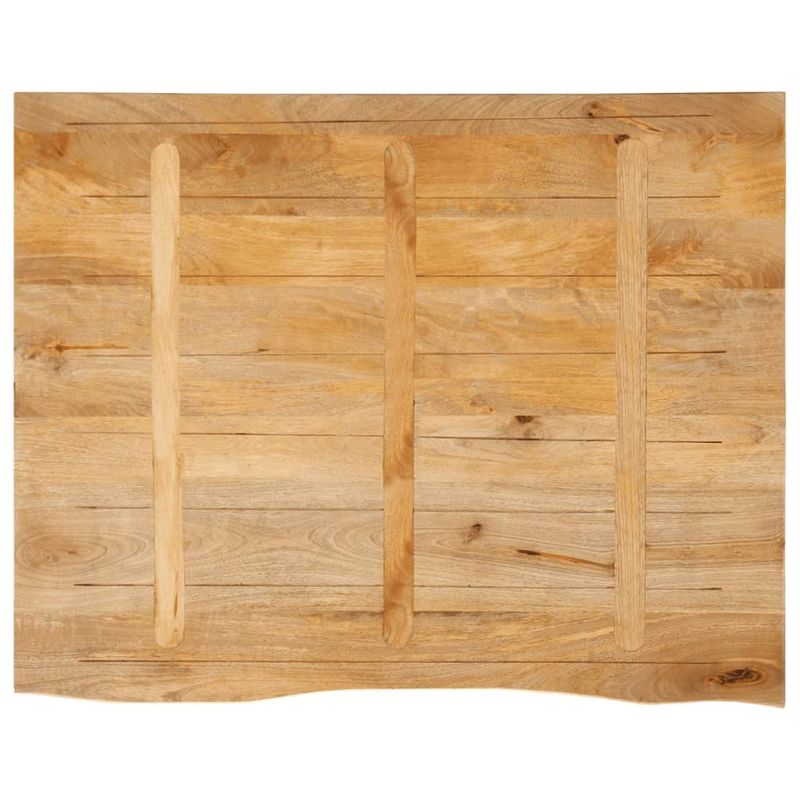 Casa si Gradina - Mobilier - Feronerie si accesorii mobila - Blat de masa contur organic 100x80x3,8 cm lemn masiv de mango, natural - Infinity.ro