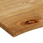Casa si Gradina - Mobilier - Feronerie si accesorii mobila - Blat de masa contur organic 100x80x3,8 cm lemn masiv de mango, natural - Infinity.ro