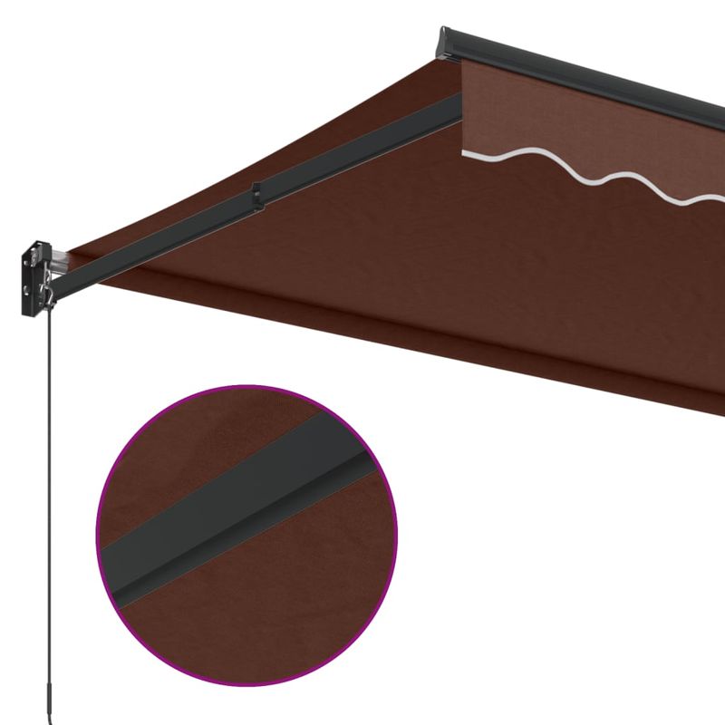 Casa si Gradina - Gradina si terasa - Umbrele si pavilioane - Umbrele - Copertina retractabila manual, maro, 350x250 cm - Infinity.ro