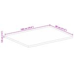 Casa si Gradina - Mobilier - Feronerie si accesorii mobila - Blat de masa contur organic 100x80x3,8 cm lemn masiv de mango, natural - Infinity.ro