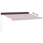 Casa si Gradina - Gradina si terasa - Umbrele si pavilioane - Umbrele - Copertina retractabila manual, visiniu, 350x250 cm - Infinity.ro