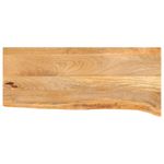 Casa si Gradina - Mobilier - Feronerie si accesorii mobila - Blat de masa contur organic 90x30x2,5 cm lemn masiv de mango, natural - Infinity.ro