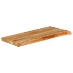 Casa si Gradina - Mobilier - Feronerie si accesorii mobila - Blat de masa contur organic 90x30x2,5 cm lemn masiv de mango, natural - Infinity.ro