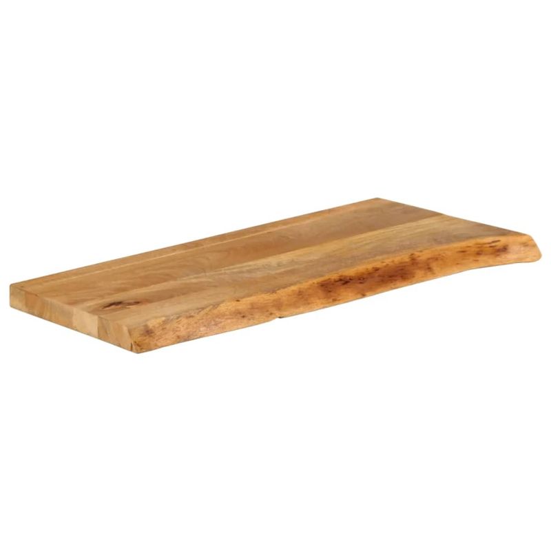 Casa si Gradina - Mobilier - Feronerie si accesorii mobila - Blat de masa contur organic 90x30x2,5 cm lemn masiv de mango, natural - Infinity.ro