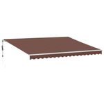 Casa si Gradina - Gradina si terasa - Umbrele si pavilioane - Umbrele - Copertina retractabila automat, maro, 450x300 cm - Infinity.ro
