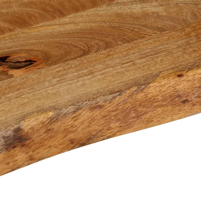 Casa si Gradina - Mobilier - Feronerie si accesorii mobila - Blat de masa contur organic 90x30x2,5 cm lemn masiv de mango, natural - Infinity.ro