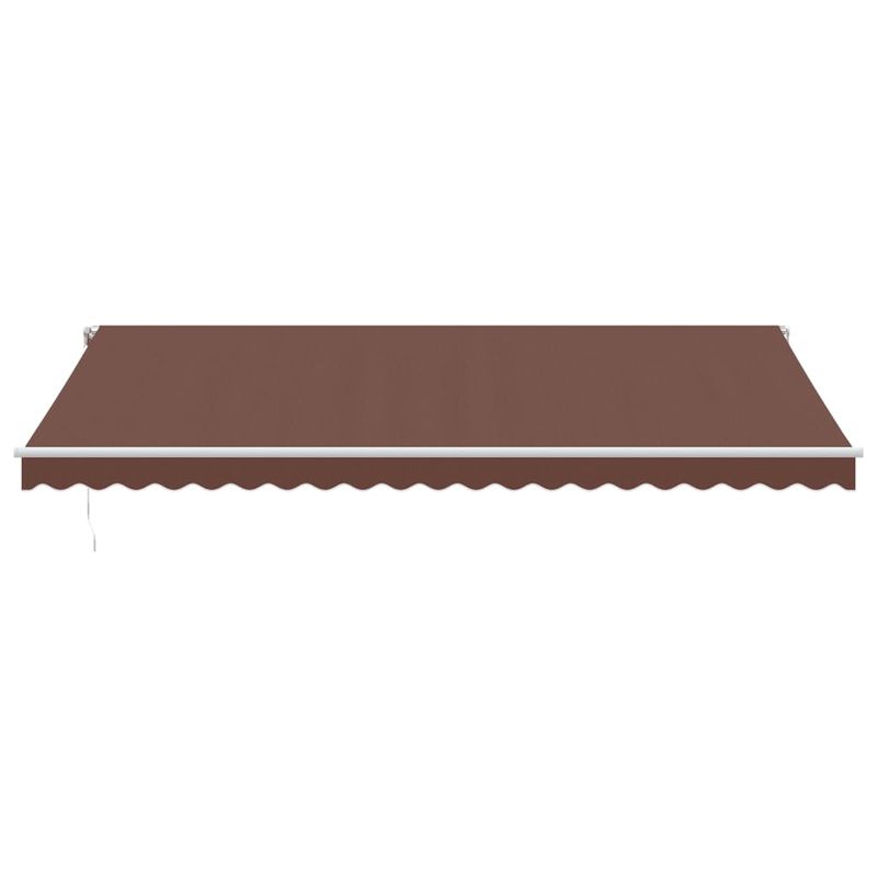 Casa si Gradina - Gradina si terasa - Umbrele si pavilioane - Umbrele - Copertina retractabila automat cu LED, maro, 500x300 cm - Infinity.ro