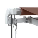 Casa si Gradina - Gradina si terasa - Umbrele si pavilioane - Umbrele - Copertina retractabila automat cu LED, maro, 500x300 cm - Infinity.ro