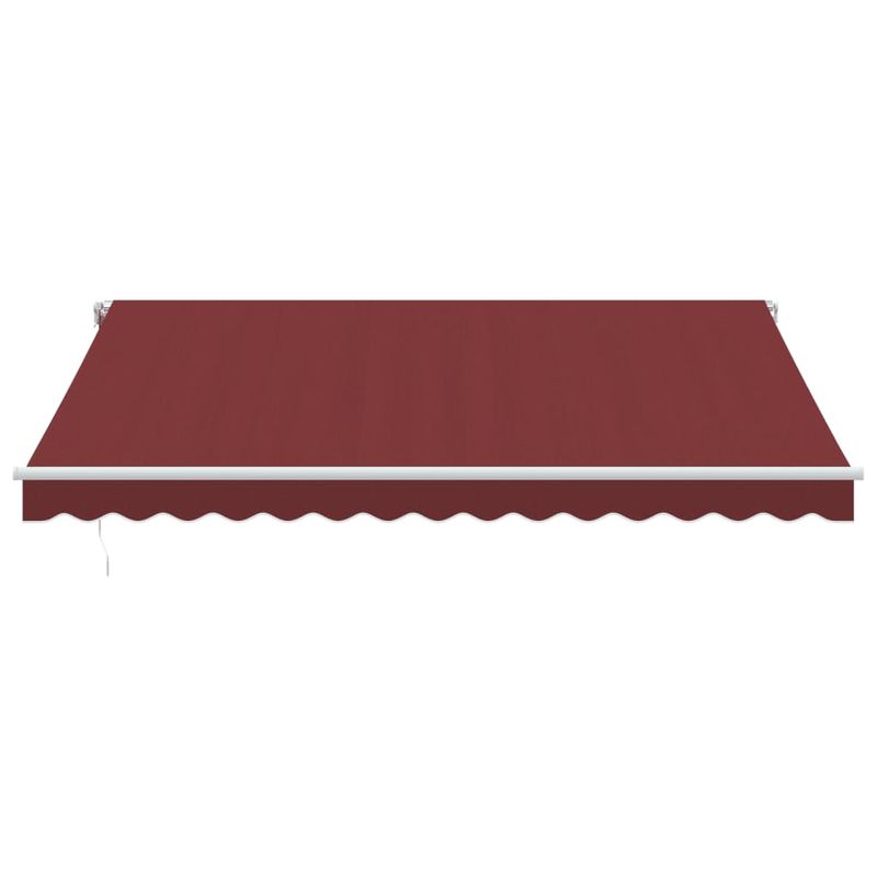 Casa si Gradina - Gradina si terasa - Umbrele si pavilioane - Umbrele - Copertina retractabila manual cu LED, visiniu, 400x300 cm - Infinity.ro