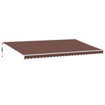 Casa si Gradina - Gradina si terasa - Umbrele si pavilioane - Umbrele - Copertina retractabila automat cu LED, maro, 600x300 cm - Infinity.ro