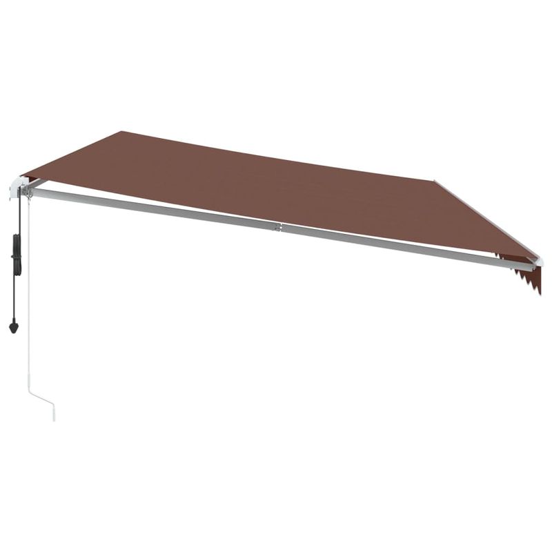 Casa si Gradina - Gradina si terasa - Umbrele si pavilioane - Umbrele - Copertina retractabila automat cu LED, maro, 600x300 cm - Infinity.ro