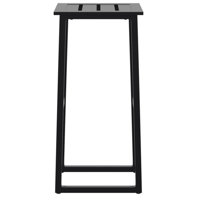 Casa si Gradina - Gradina si terasa - Mobilier exterior - Scaune si sezlonguri gradina - Scaune bar 4 buc. negru 38x38x80 cm otel vopsit electrostatic - Infinity.ro