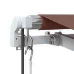 Casa si Gradina - Gradina si terasa - Umbrele si pavilioane - Umbrele - Copertina retractabila automat cu LED, maro, 350x250 cm - Infinity.ro