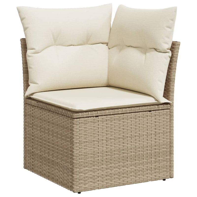 Casa si Gradina - Gradina si terasa - Mobilier exterior - Seturi mobila gradina - Set canapele de gradina, 8 piese, cu perne, bej, poliratan - Infinity.ro