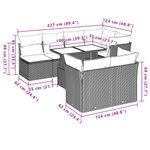 Casa si Gradina - Gradina si terasa - Mobilier exterior - Seturi mobila gradina - Set canapele de gradina, 8 piese, cu perne, bej, poliratan - Infinity.ro