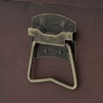 Casa si Gradina - Mobilier - Organizare si depozitare - Cufere si lazi - Cufar de comori cu zavoare maro inchis 90x50x39,5 cm placaj - Infinity.ro