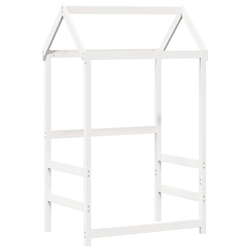 Casa si Gradina - Mobilier - Paturi si accesorii - Paturi - Pat de zi cu acoperis, alb, 80x200 cm, lemn masiv de pin - Infinity.ro