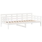 Casa si Gradina - Mobilier - Paturi si accesorii - Paturi - Pat de zi cu acoperis, alb, 80x200 cm, lemn masiv de pin - Infinity.ro