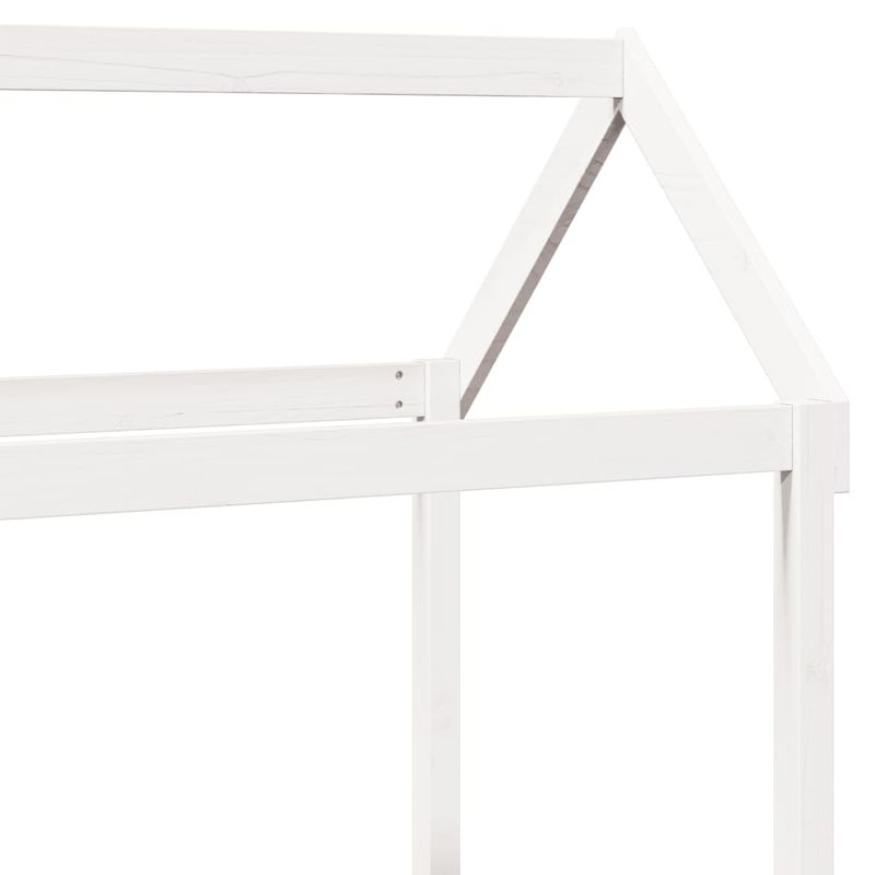 Casa si Gradina - Mobilier - Paturi si accesorii - Paturi - Pat de zi cu acoperis, alb, 80x200 cm, lemn masiv de pin - Infinity.ro