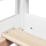 Casa si Gradina - Mobilier - Paturi si accesorii - Paturi - Pat de zi cu acoperis, alb, 80x200 cm, lemn masiv de pin - Infinity.ro