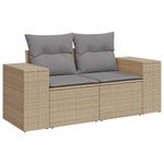 Casa si Gradina - Gradina si terasa - Mobilier exterior - Seturi mobila gradina - Set canapele de gradina cu perne, 5 piese, bej, poliratan - Infinity.ro