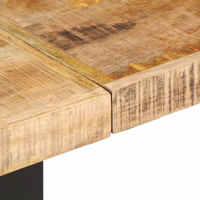 Casa si Gradina - Mobilier - Canapele si coltare - Banchete - Banca, 160 cm, lemn masiv de mango nefinisat si otel - Infinity.ro