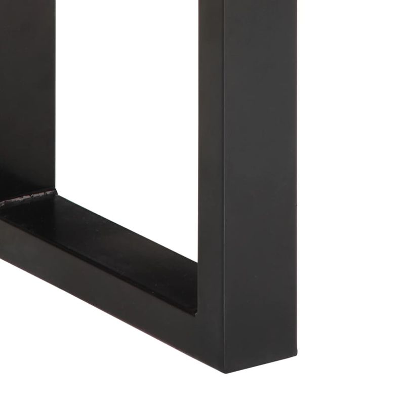 Casa si Gradina - Mobilier - Canapele si coltare - Banchete - Banca, 160 cm, lemn masiv de mango nefinisat si otel - Infinity.ro