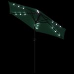 Casa si Gradina - Gradina si terasa - Umbrele si pavilioane - Umbrele - Umbrela soare de gradina stalp din otel/LED verde 225x225x212cm - Infinity.ro