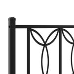 Casa si Gradina - Mobilier - Paturi si accesorii - Paturi - Cadru pat metalic cu tablie de cap/picioare, negru, 150x200 cm - Infinity.ro