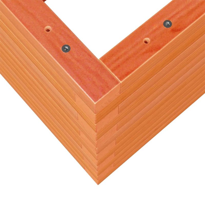 Casa si Gradina - Gradinarit si plante - Plante si ghivece - Ghivece si suporturi - Jardiniera de gradina, maro ceruit, 70x70x46 cm, lemn masiv pin - Infinity.ro