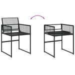 Casa si Gradina - Gradina si terasa - Mobilier exterior - Seturi mobila gradina - Set mobilier de gradina, 15 piese, negru, poliratan - Infinity.ro