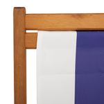 Casa si Gradina - Gradina si terasa - Mobilier exterior - Scaune si sezlonguri gradina - Scaune plaja pliabile 2 buc. albastru/alb tesatura și lemn masiv, model fără cotieră - Infinity.ro