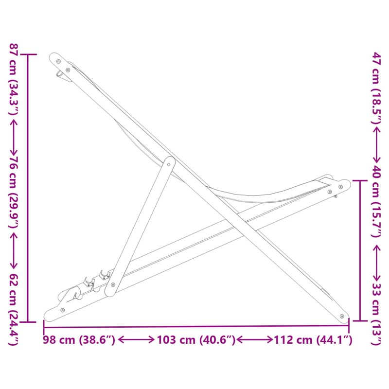 Casa si Gradina - Gradina si terasa - Mobilier exterior - Scaune si sezlonguri gradina - Scaune plaja pliabile 2 buc. albastru/alb tesatura și lemn masiv, model fără cotieră - Infinity.ro
