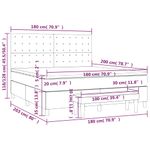 Casa si Gradina - Mobilier - Paturi si accesorii - Paturi - Pat box spring cu saltea, alb, 180x200 cm, piele ecologica - Infinity.ro
