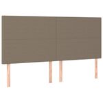 Casa si Gradina - Mobilier - Paturi si accesorii - Paturi - Pat continental cu saltea, gri taupe, 180x200 cm, textil - Infinity.ro