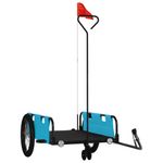 Sport si Outdoor - Ciclism - Accesorii pentru biciclete - Remorci biciclete - Remorca bicicleta, albastru si negru, tesatura oxford si fier - Infinity.ro