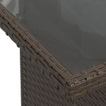 Casa si Gradina - Gradina si terasa - Mobilier exterior - Seturi mobila gradina - Set canapele de gradina cu perne, 5 piese, maro, poliratan - Infinity.ro