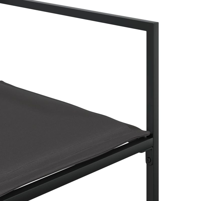 Casa si Gradina - Gradina si terasa - Mobilier exterior - Seturi mobila gradina - Set mobilier de gradina, 11 piese, cu perne, negru, textilena - Infinity.ro