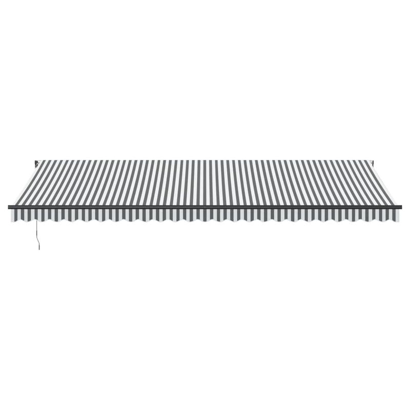 Casa si Gradina - Gradina si terasa - Umbrele si pavilioane - Umbrele - Copertina retractabila manual, antracit/alb, 600x350 cm - Infinity.ro
