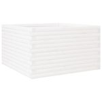 Casa si Gradina - Gradinarit si plante - Plante si ghivece - Ghivece si suporturi - Jardiniera de gradina, alb, 80x80x46 cm, lemn masiv de pin - Infinity.ro