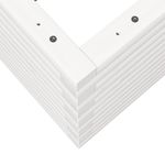 Casa si Gradina - Gradinarit si plante - Plante si ghivece - Ghivece si suporturi - Jardiniera de gradina, alb, 80x80x46 cm, lemn masiv de pin - Infinity.ro