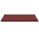 Casa si Gradina - Gradina si terasa - Umbrele si pavilioane - Umbrele - Copertina retractabila automat cu LED-uri, visiniu, 500x300 cm - Infinity.ro
