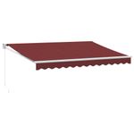 Casa si Gradina - Gradina si terasa - Umbrele si pavilioane - Umbrele - Copertina retractabila manual, visiniu, 350x250 cm - Infinity.ro