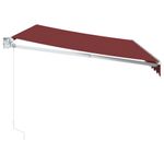 Casa si Gradina - Gradina si terasa - Umbrele si pavilioane - Umbrele - Copertina retractabila manual, visiniu, 350x250 cm - Infinity.ro