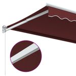 Casa si Gradina - Gradina si terasa - Umbrele si pavilioane - Umbrele - Copertina retractabila manual, visiniu, 350x250 cm - Infinity.ro