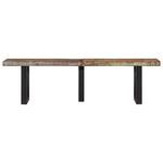 Casa si Gradina - Mobilier - Canapele si coltare - Banchete - Banca, 160 cm, lemn masiv reciclat si otel - Infinity.ro