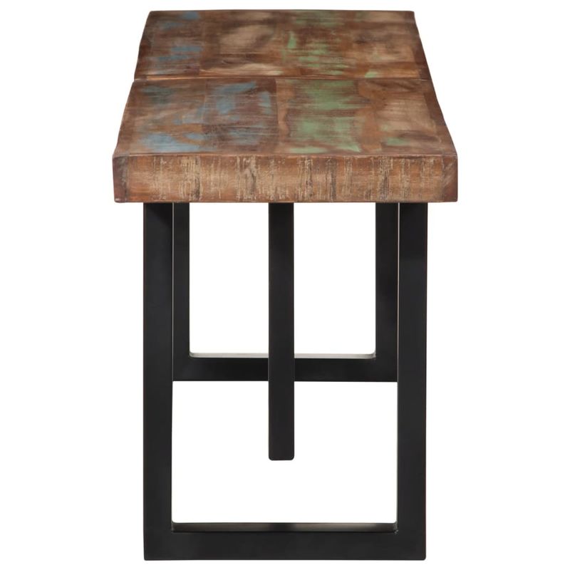 Casa si Gradina - Mobilier - Canapele si coltare - Banchete - Banca, 160 cm, lemn masiv reciclat si otel - Infinity.ro